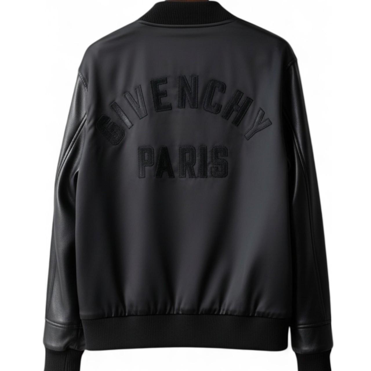Genuine Black Bomber Leather Jacket