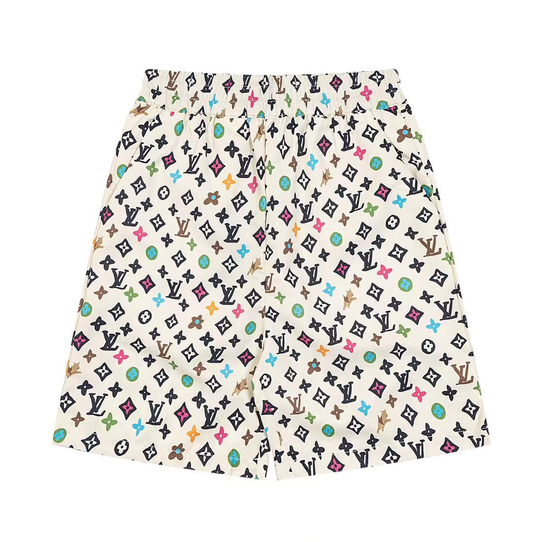 LV Mulberry Silk Shorts