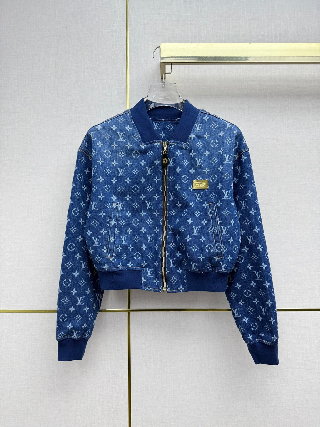 Women's LV denim Baseball Jacket