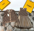 Fendi Cardigan + sleeveless dress
