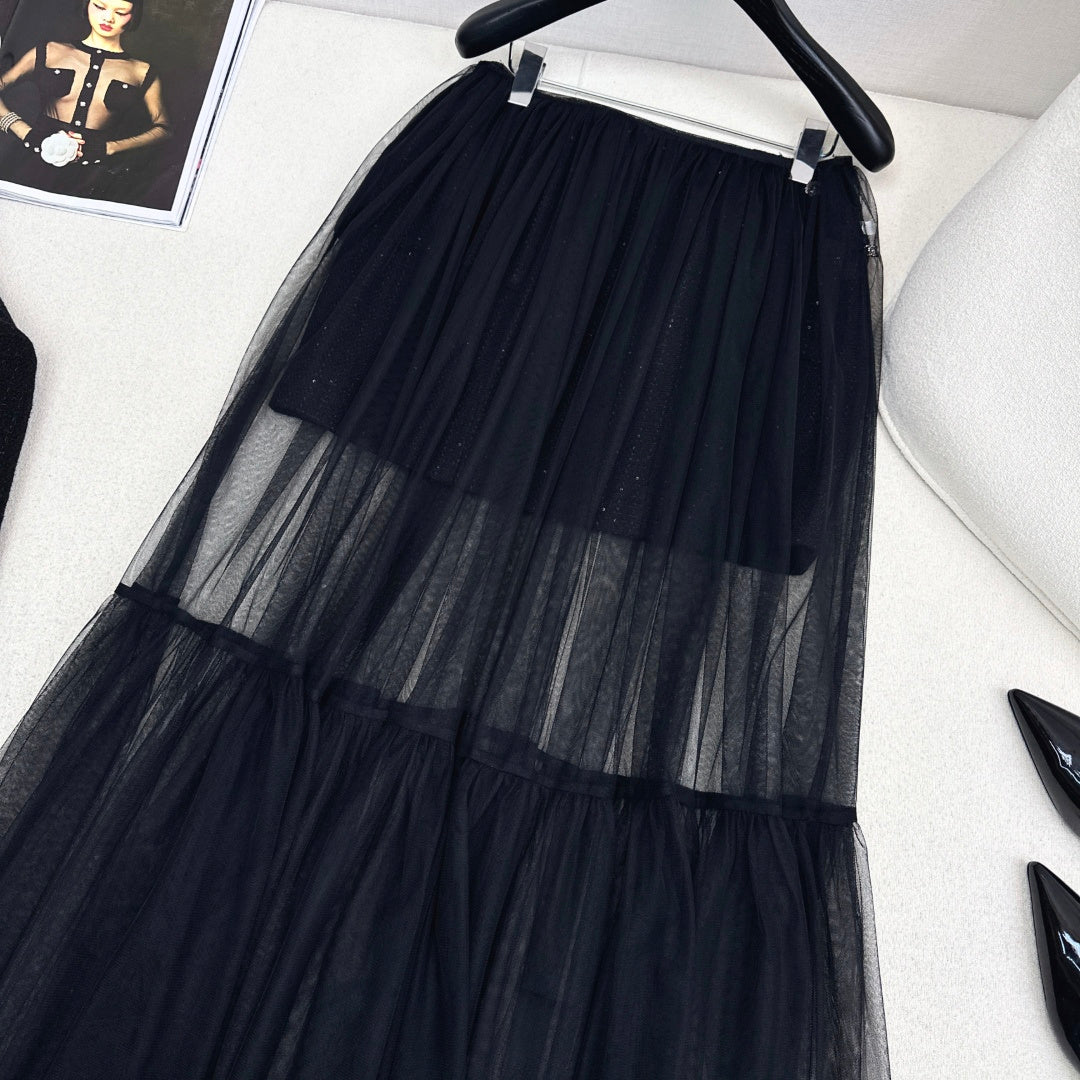 Chanel Woven Midi Skirt