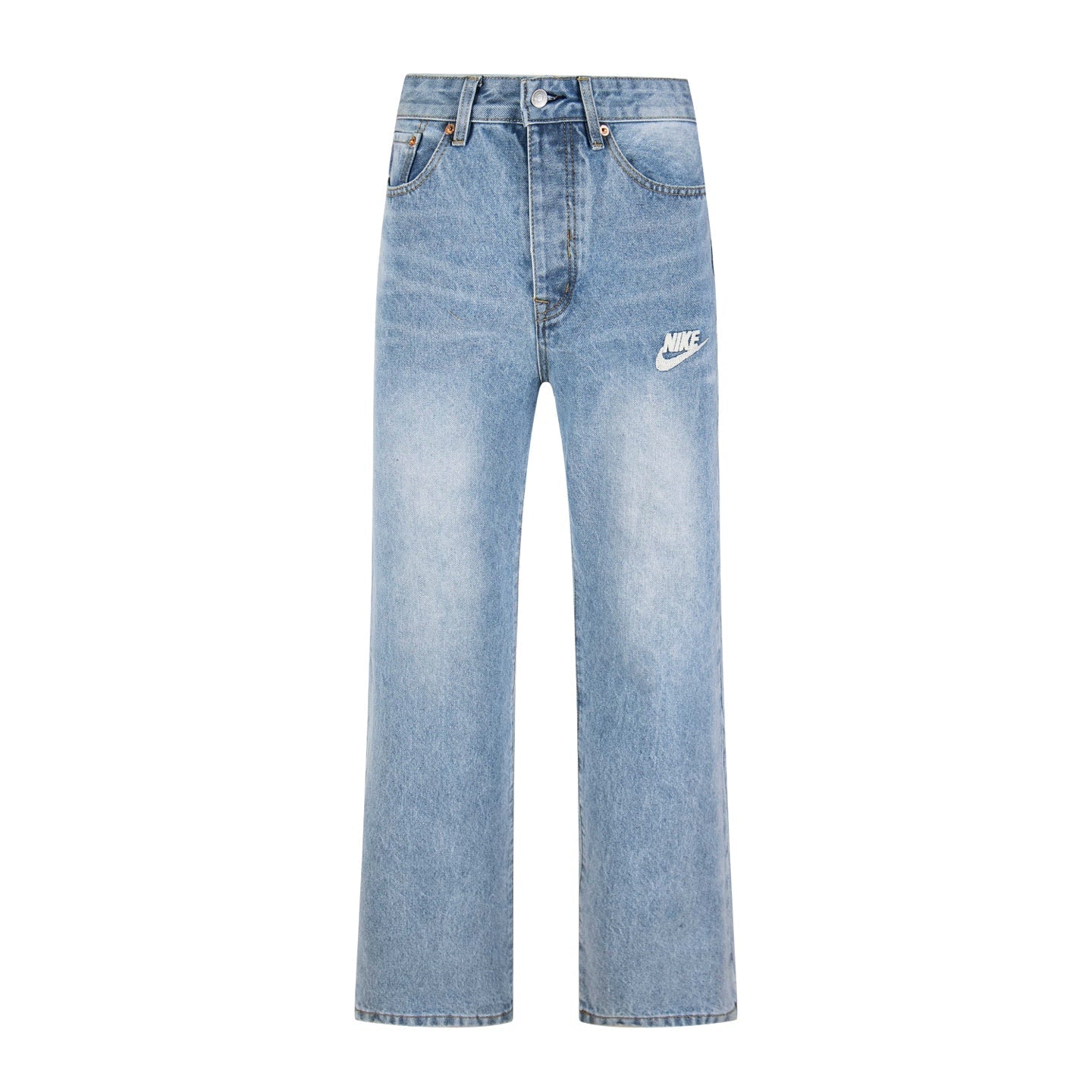 Levi's x Nike Collaboration Embroidered Washed Vintage Jeans, Unisex