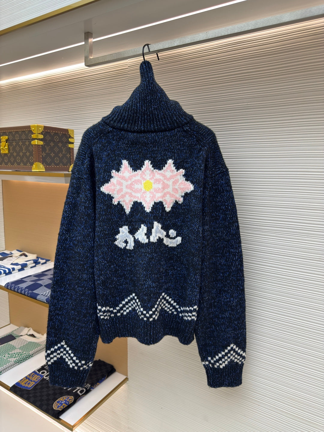 LV Pharrell &  Nigo Collection Zipper Knit Jacket