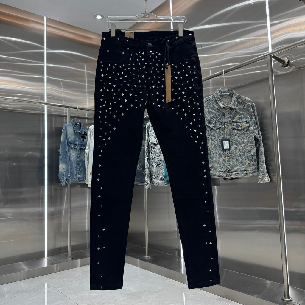 Ksubi Embroidered Fitted Jeans