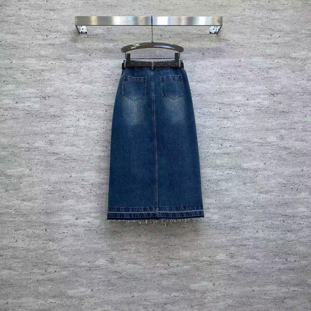 Women LV Denim Skirt