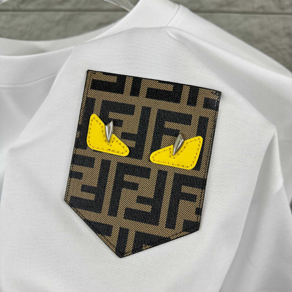 Fendi 3D Embroidered T-Shirt