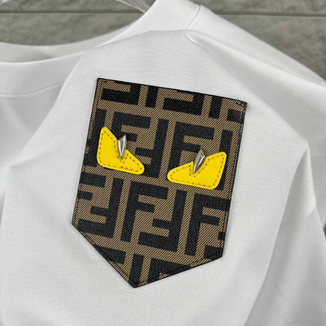Fendi 3D Embroidered T-Shirt