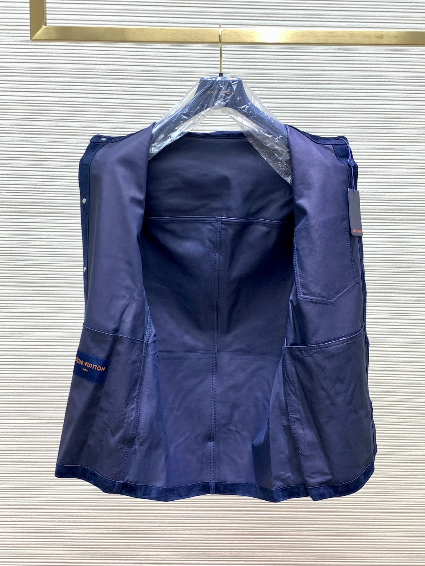 LV Suede Cowhide Shirt Jacket