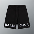 Balenciaga minimalist logo embroidered shorts