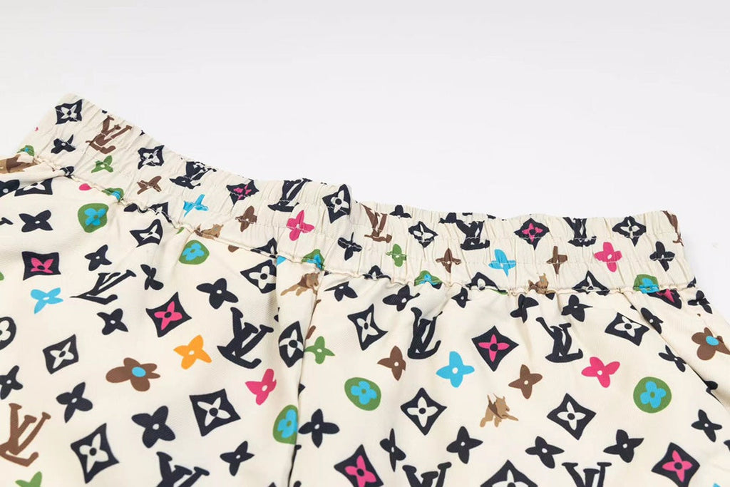 LV Mulberry Silk Shorts