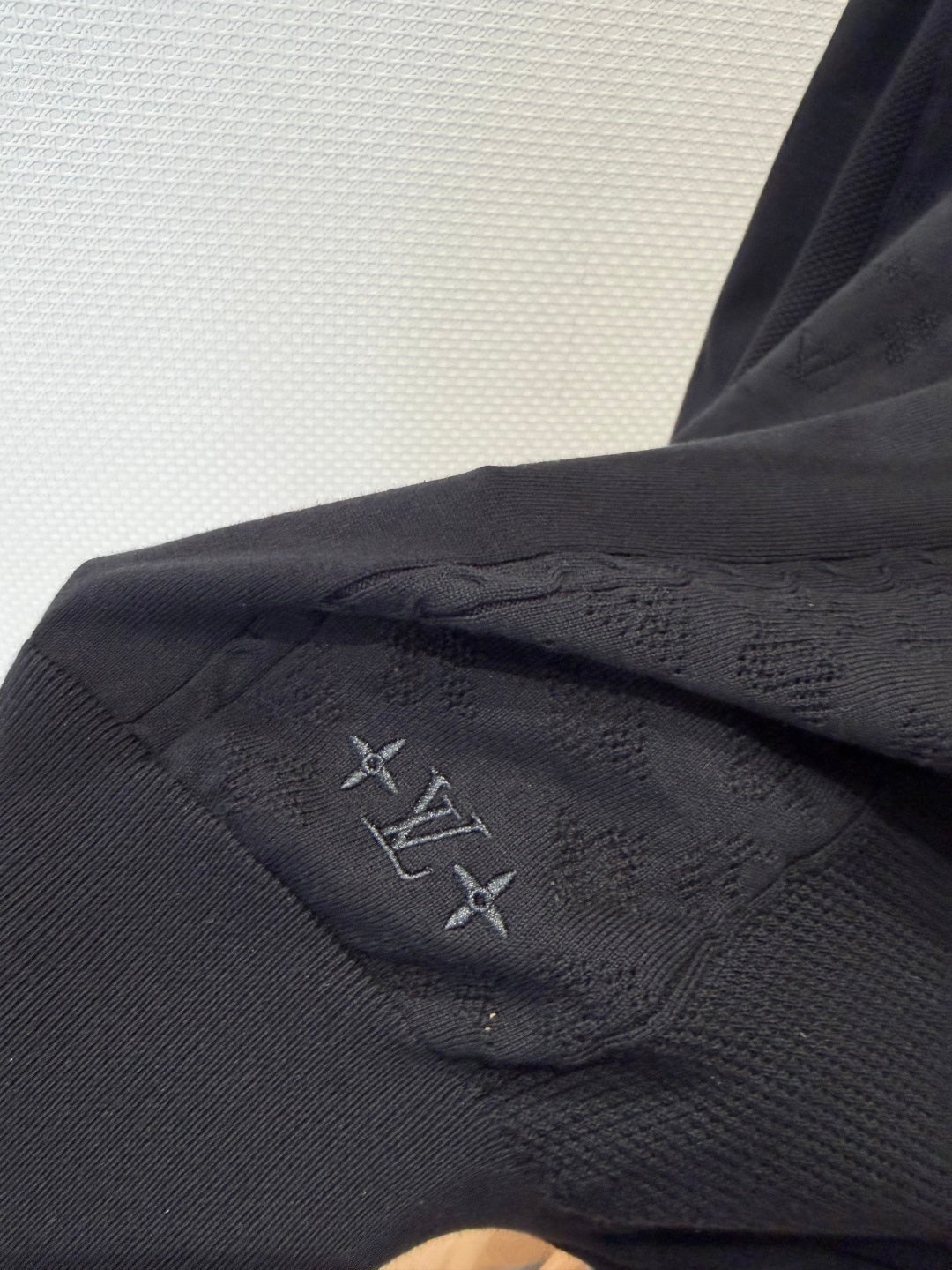 LV Jacquard Patchwork Kniy Sweater