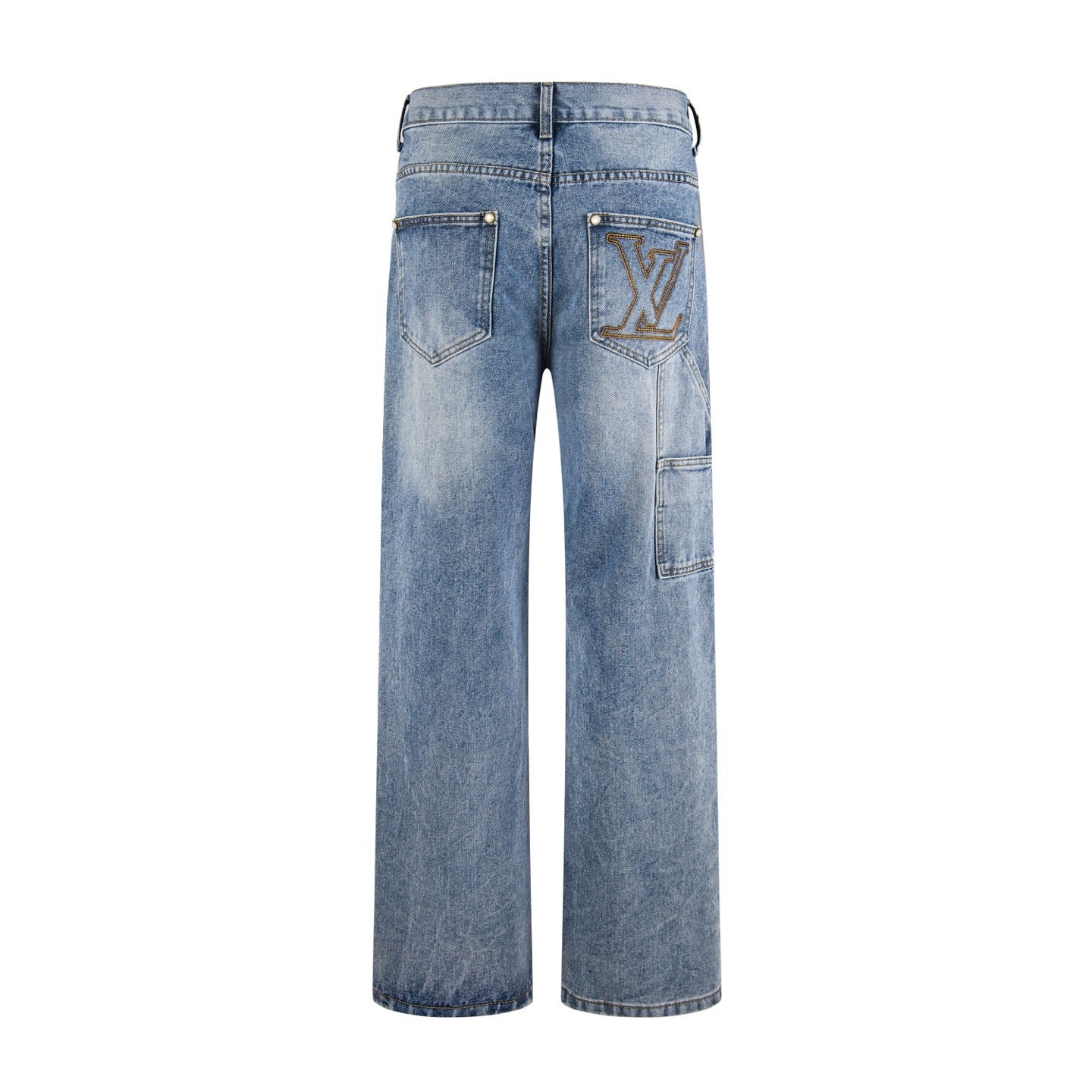 LV Embroidered Work  Jeans