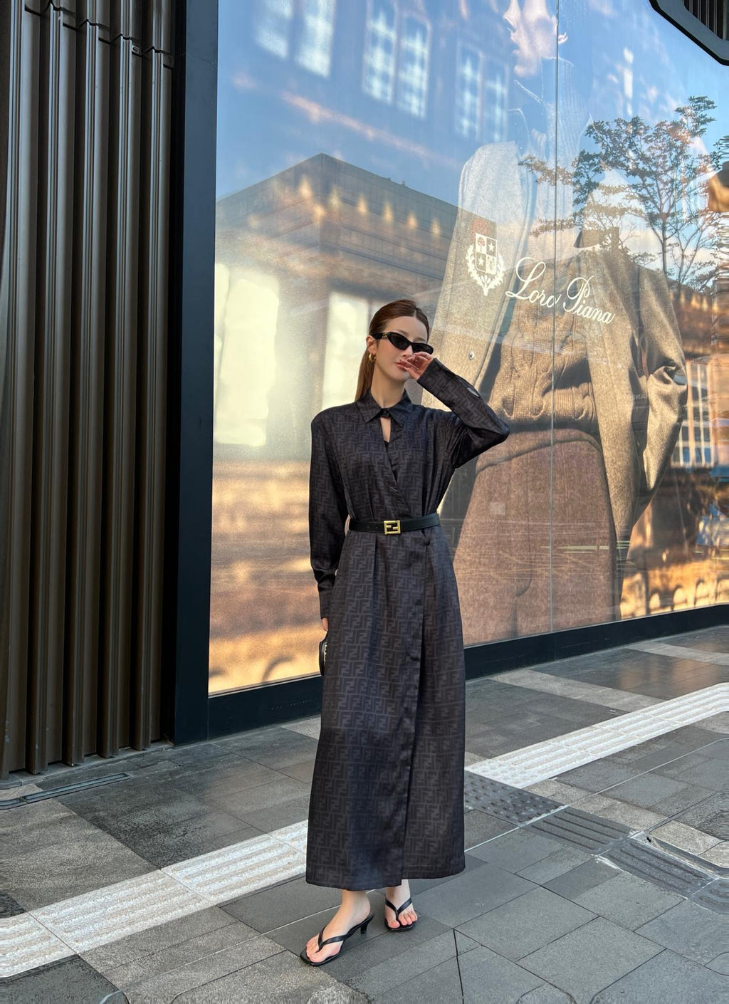 Women's Fendi Parent-Style Monogram Dress with Belt!