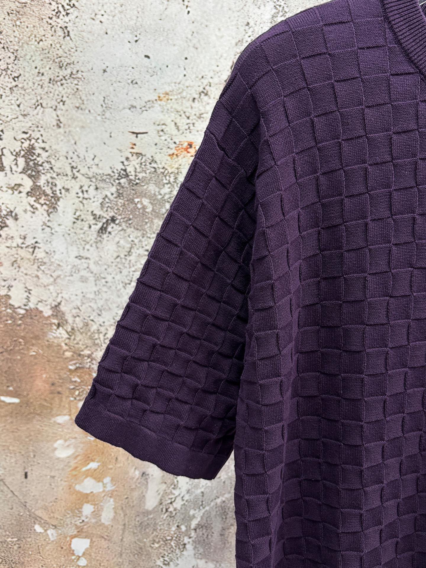 LV Black Jacquard Embroidered T-Shirt