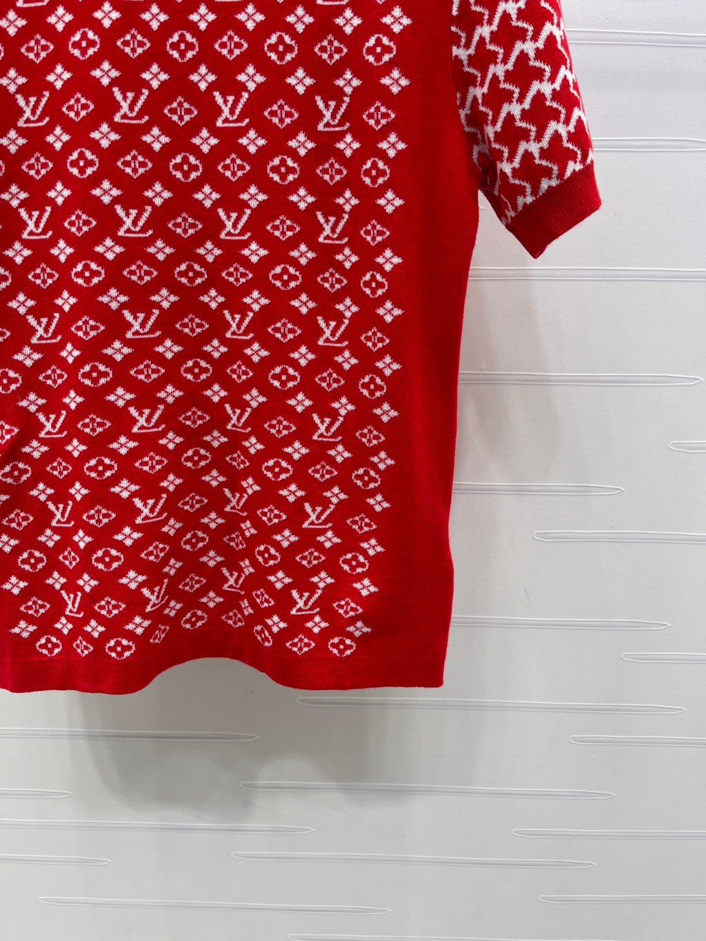 LV Jacquard Crew Neck Shirt