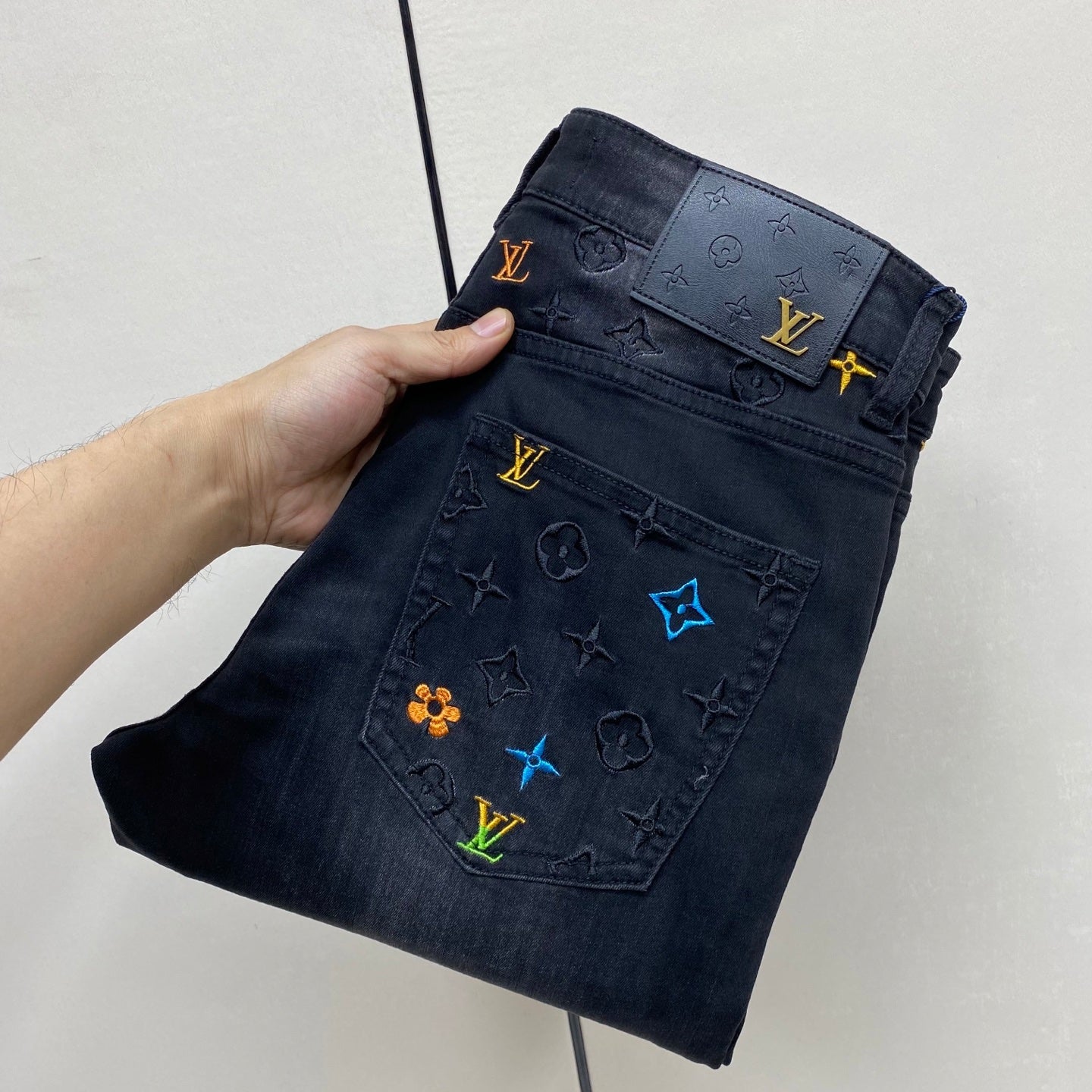 LV Slim Fit Straight Leg Jeans