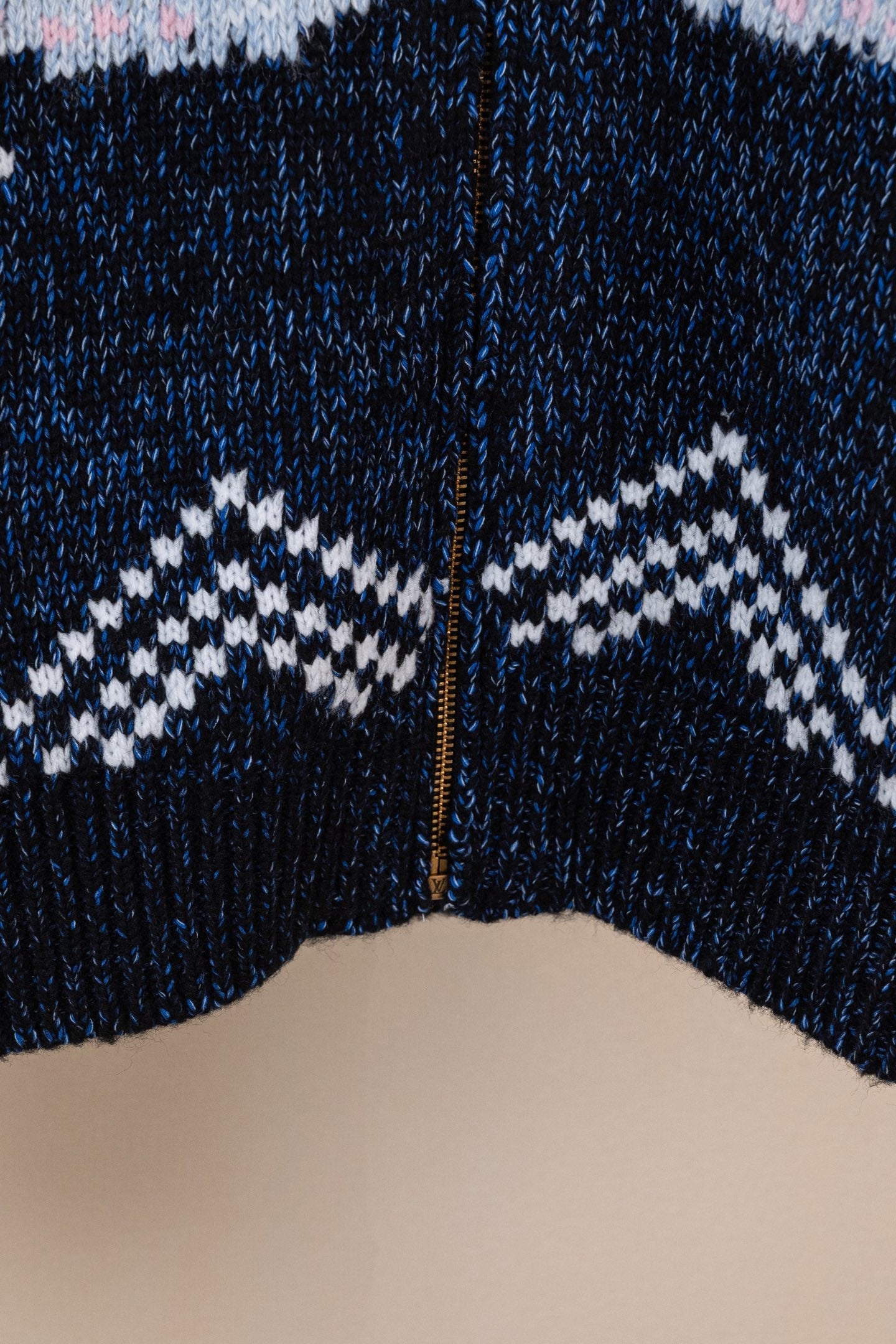 LV Pharrell &  Nigo Collection Zipper Knit Jacket