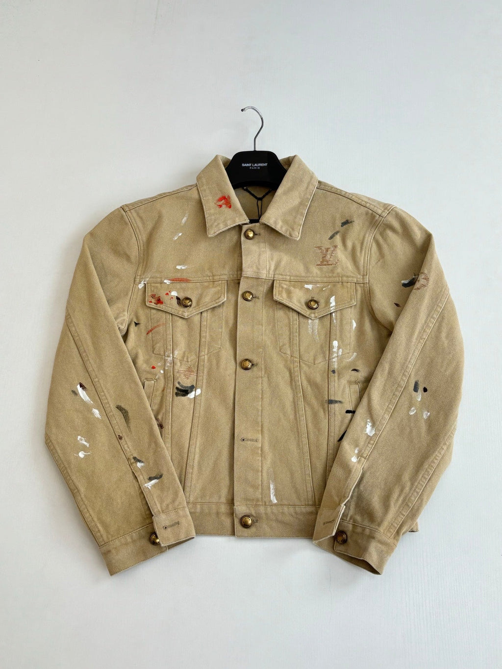 LV Distressed Workwear Denim Jacket