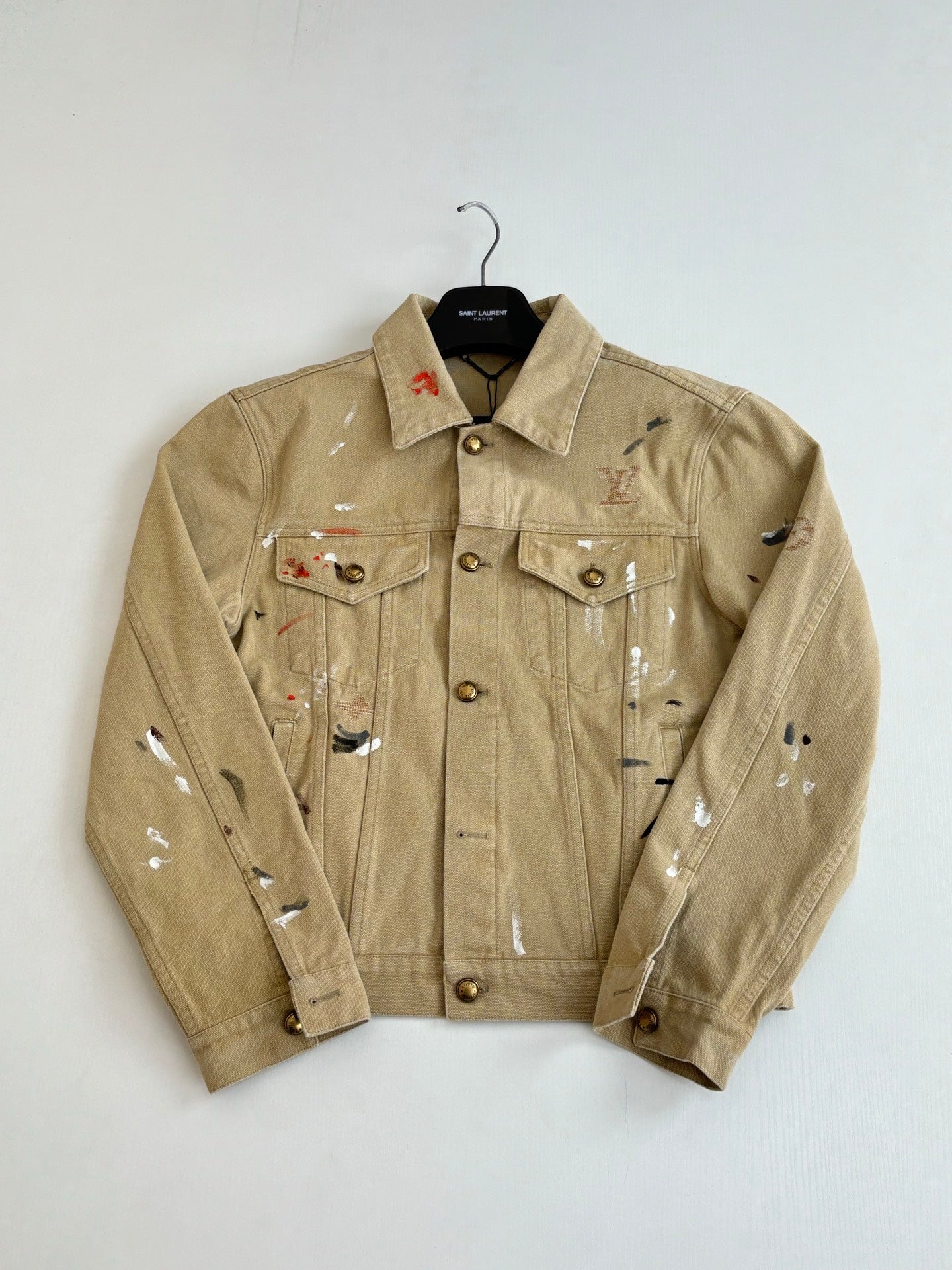 LV Distressed Workwear Denim Jacket