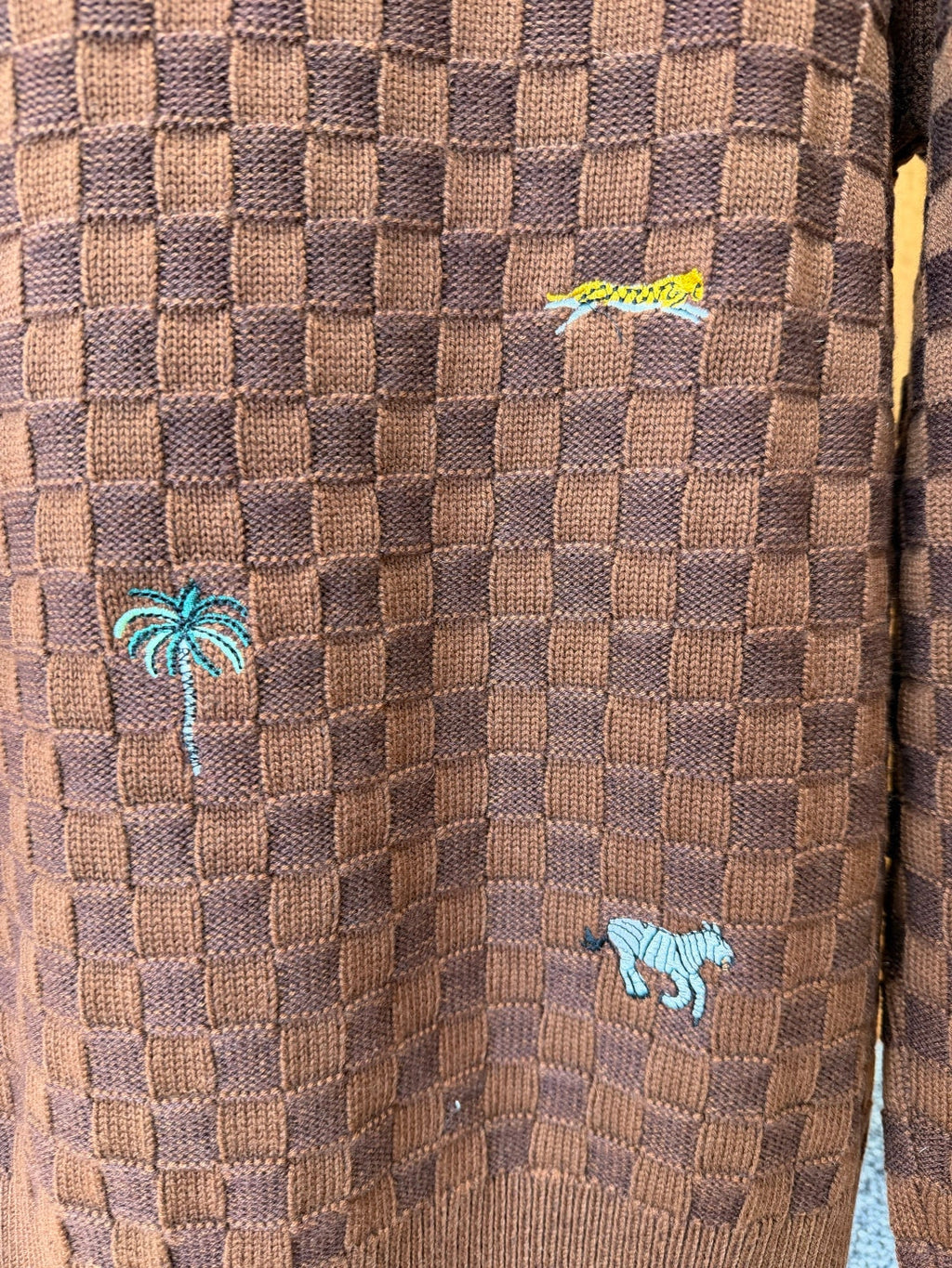 LV Animal Embroidery Sweater