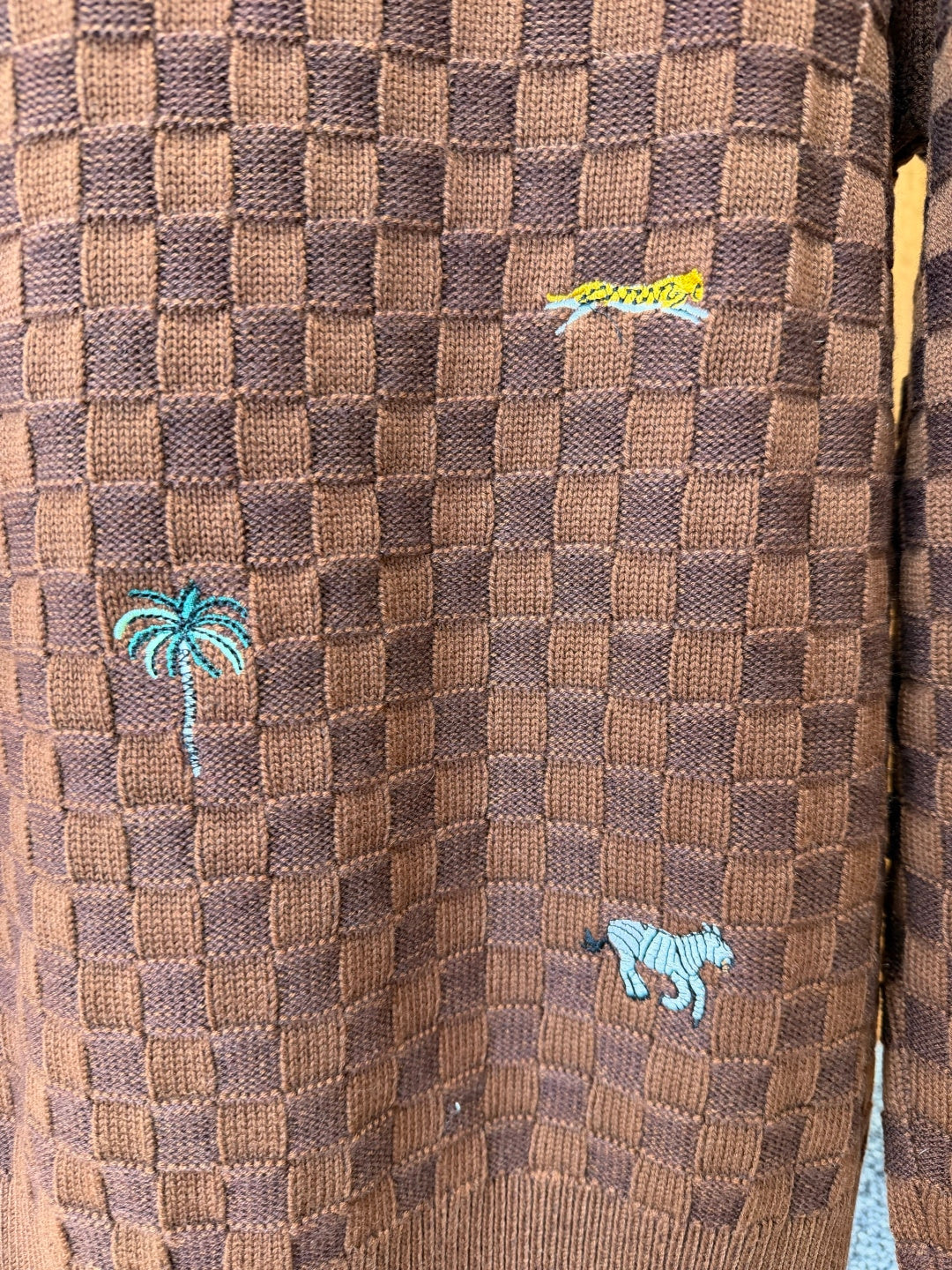 LV Animal Embroidery Sweater