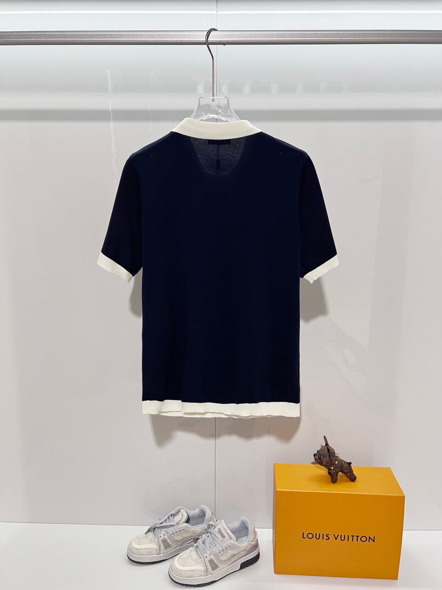 Fendi Double FF Monsters Eye Knit Polo Shirt