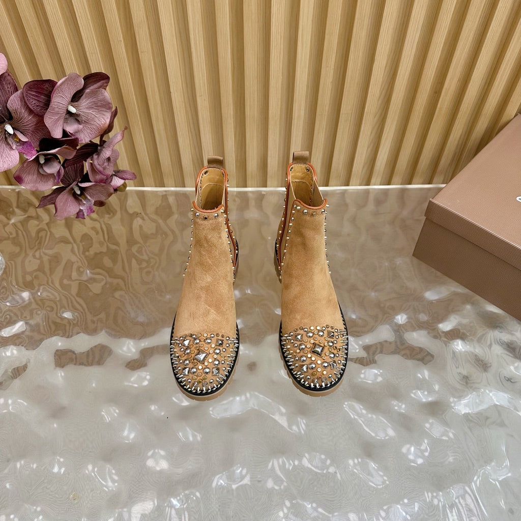 Women's Christian Louboutin studded ankle boots