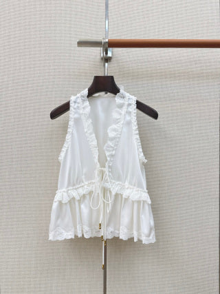 Chanel V Neck Sleeveless Top - Women