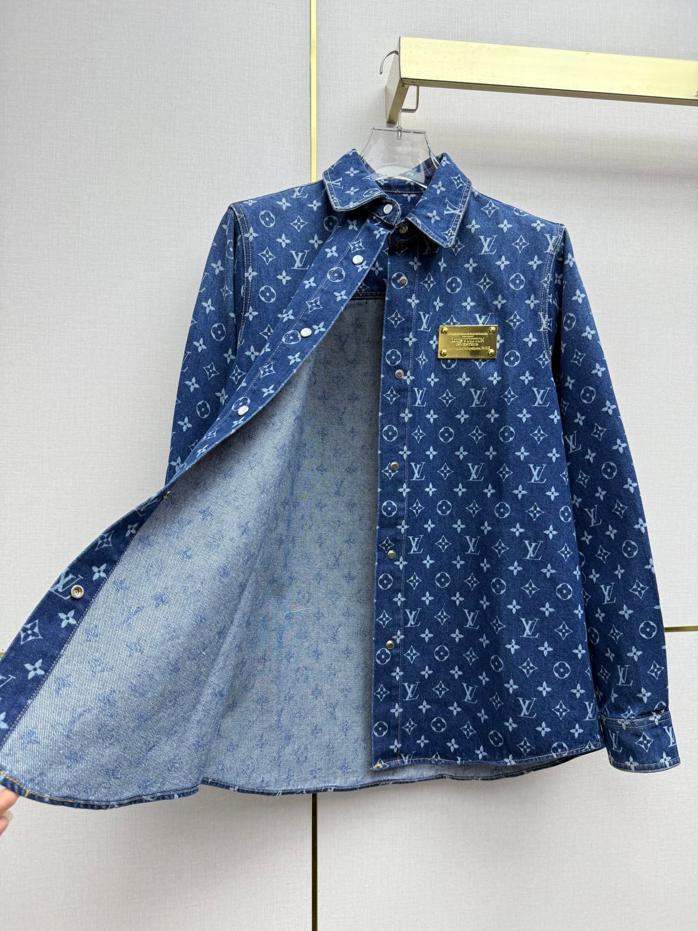 Women's LV Oversized Shirt Jacket