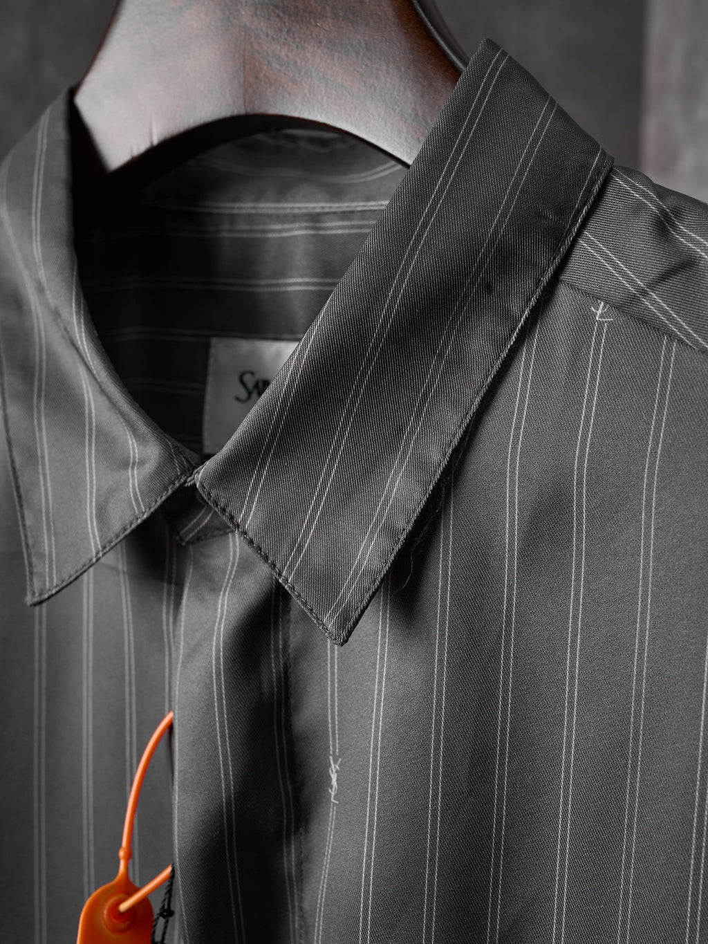 YSL Striped Jacquard Silk T-Shirt
