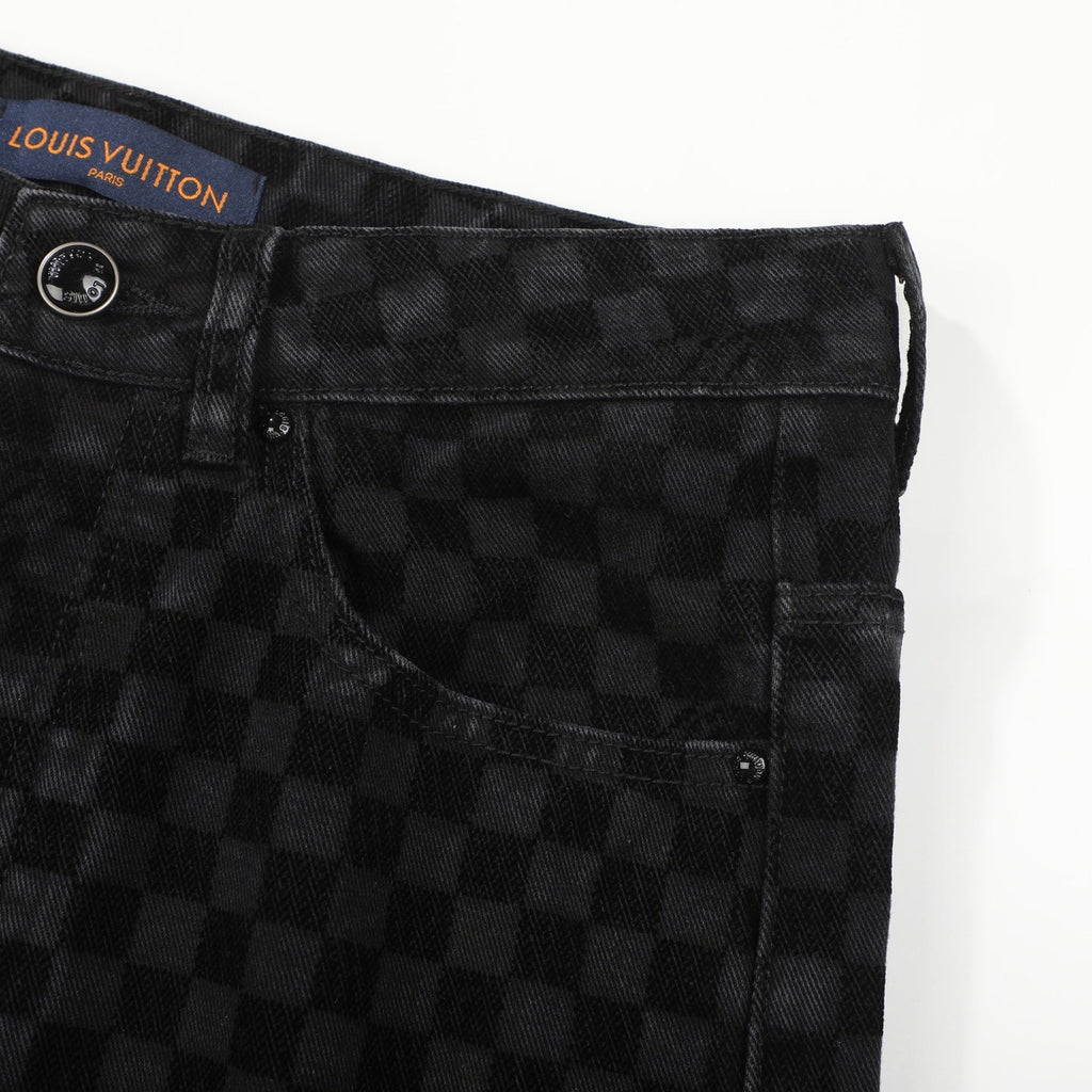 LV BLACK DENIM JEANS