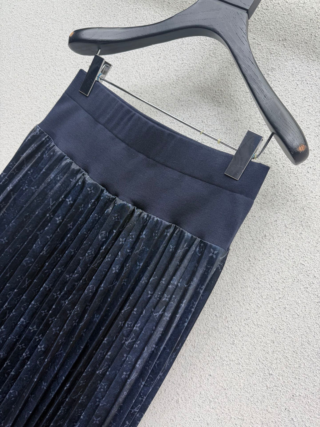 LV Monogram Pleated Skirt - Women's