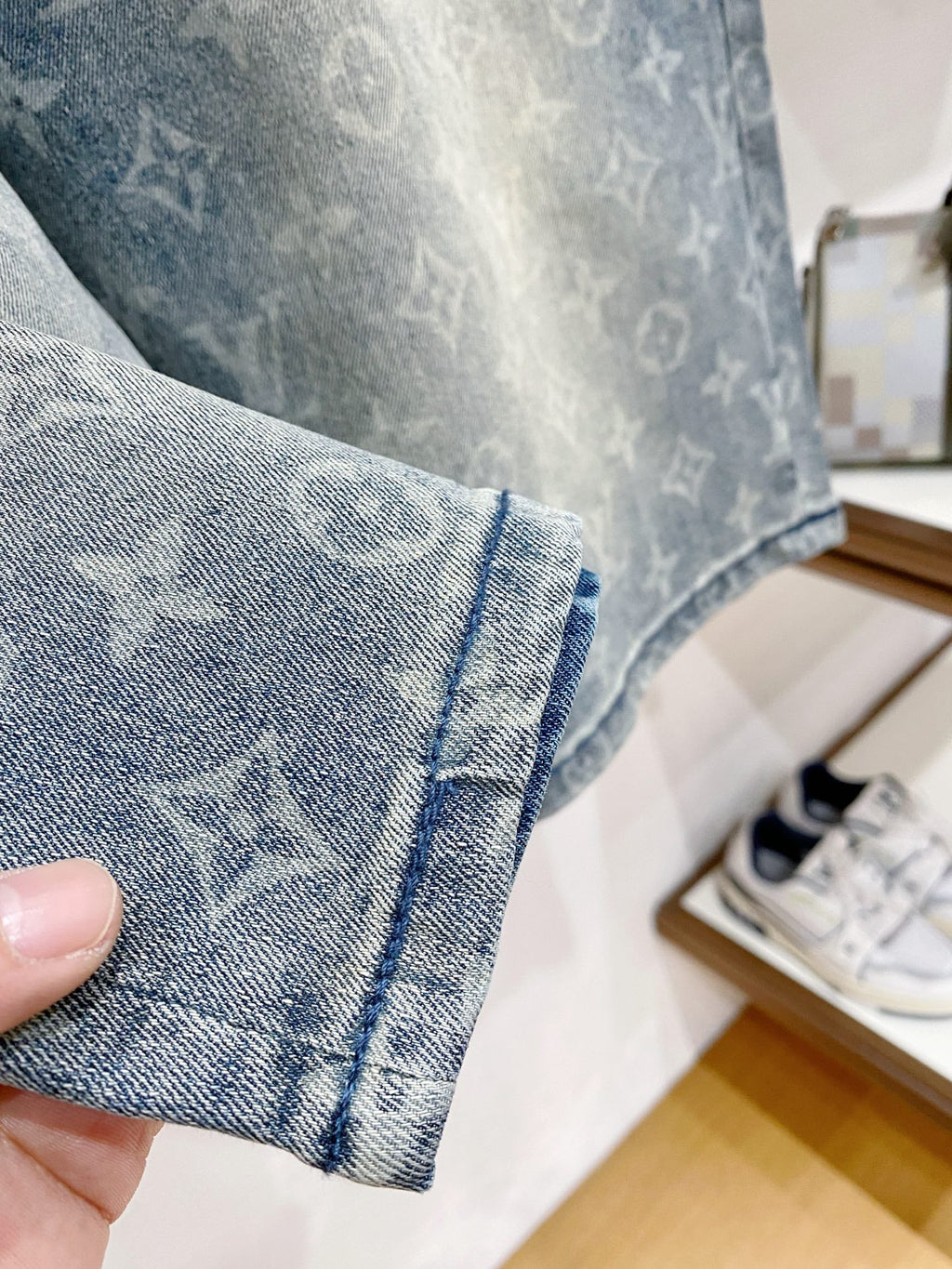 LV Denim Shorts
