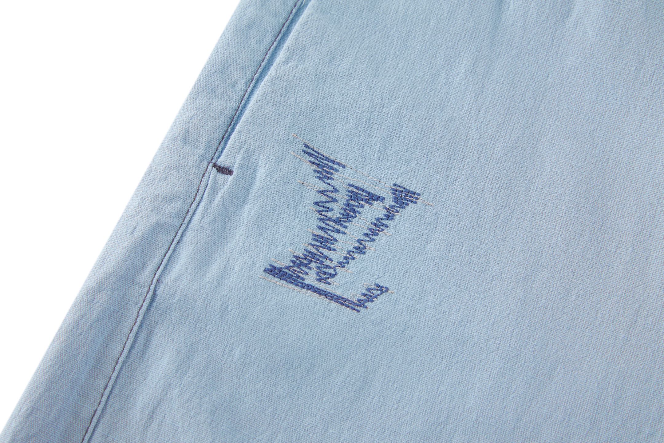 LV Cotton Embroidered Shorts