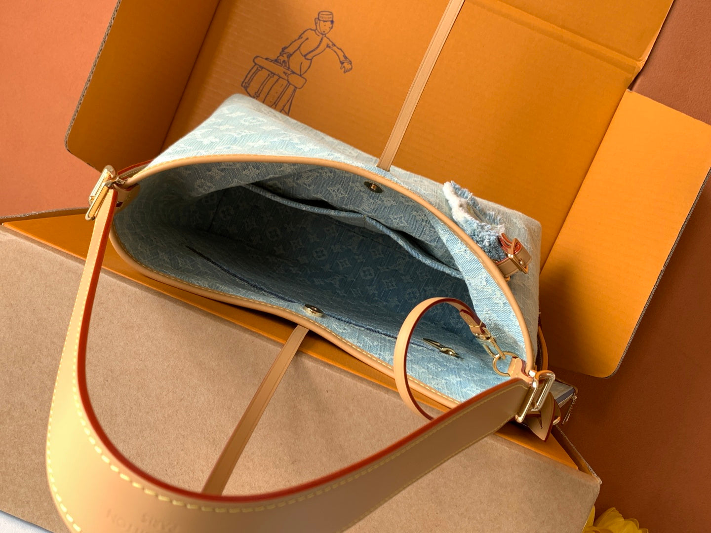 LV denim Handbag