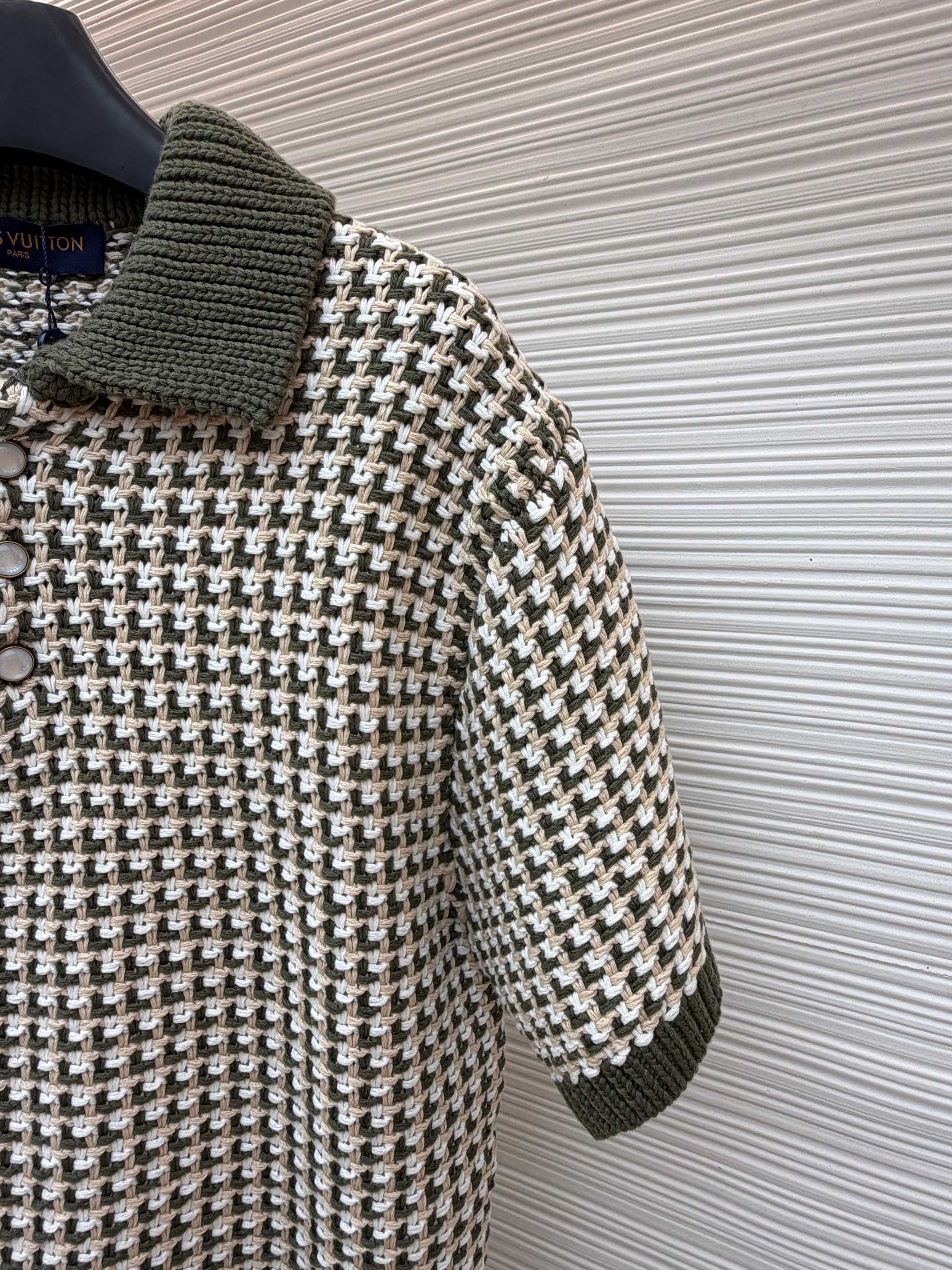LV Jacquard Knit Short-Sleeve shirt