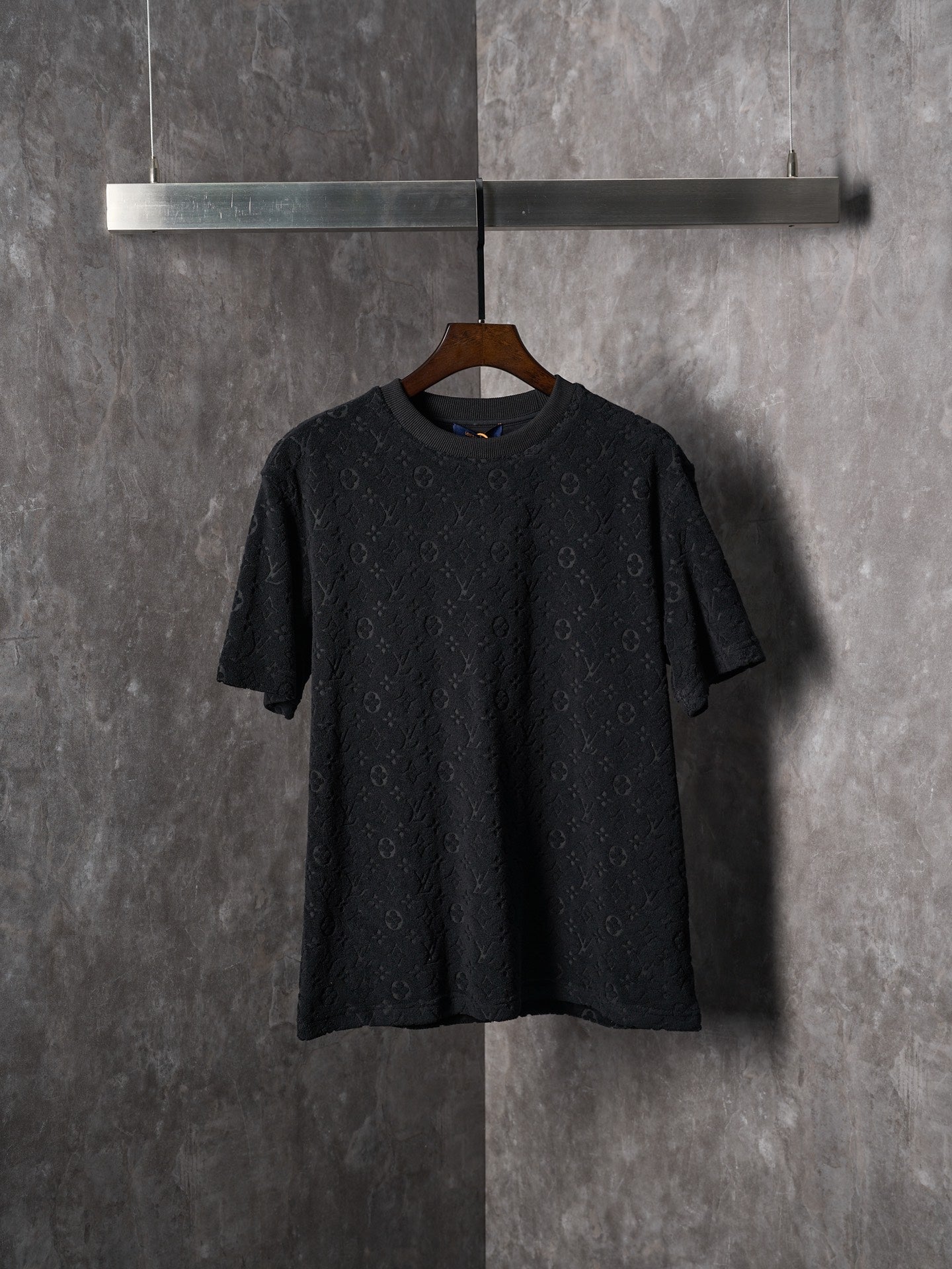 LV EMBOSSED Terry Cloth Short Sleeve shirt
