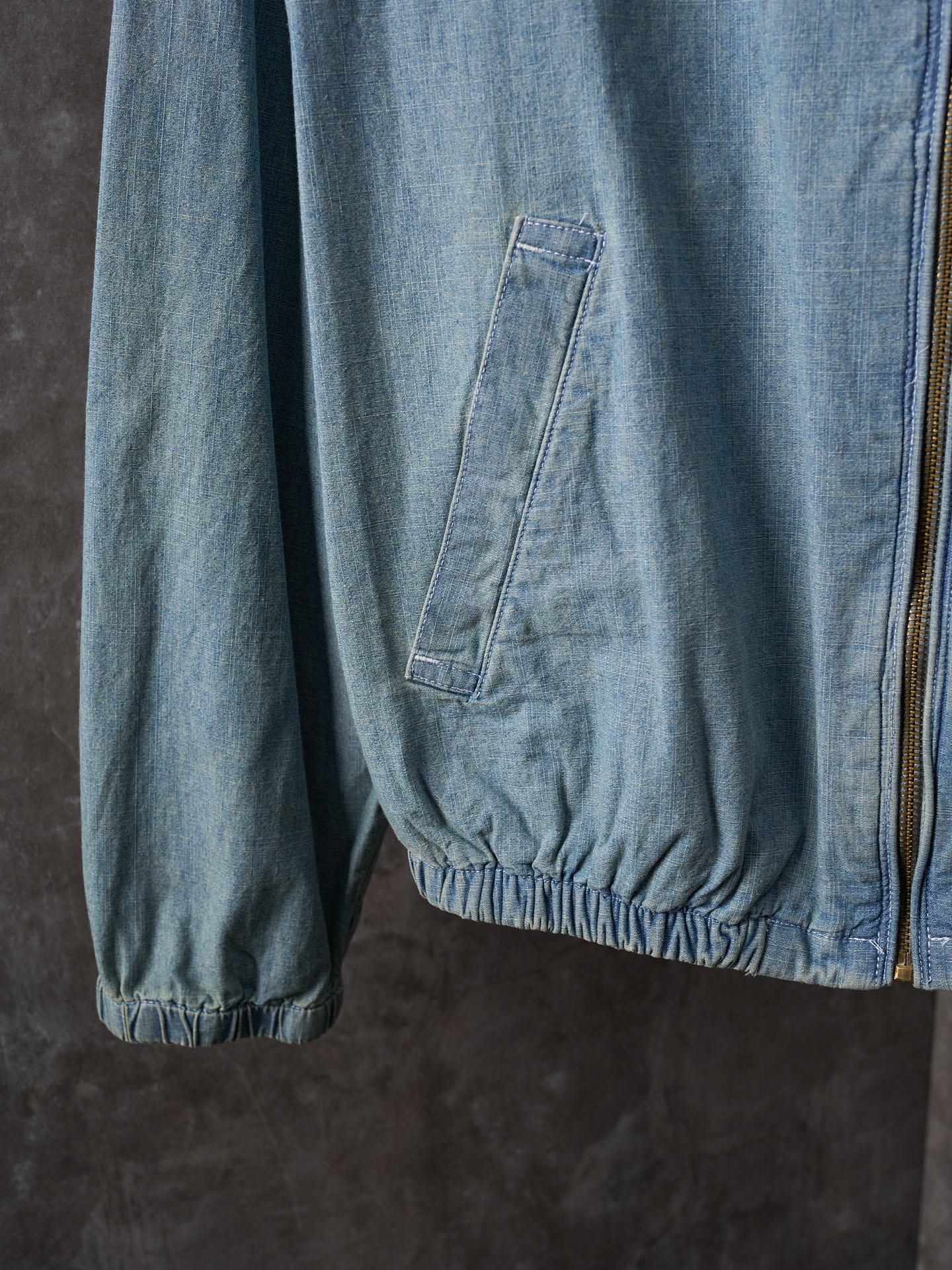 Ralph Lauren Embroidered Denim Collar Jacket