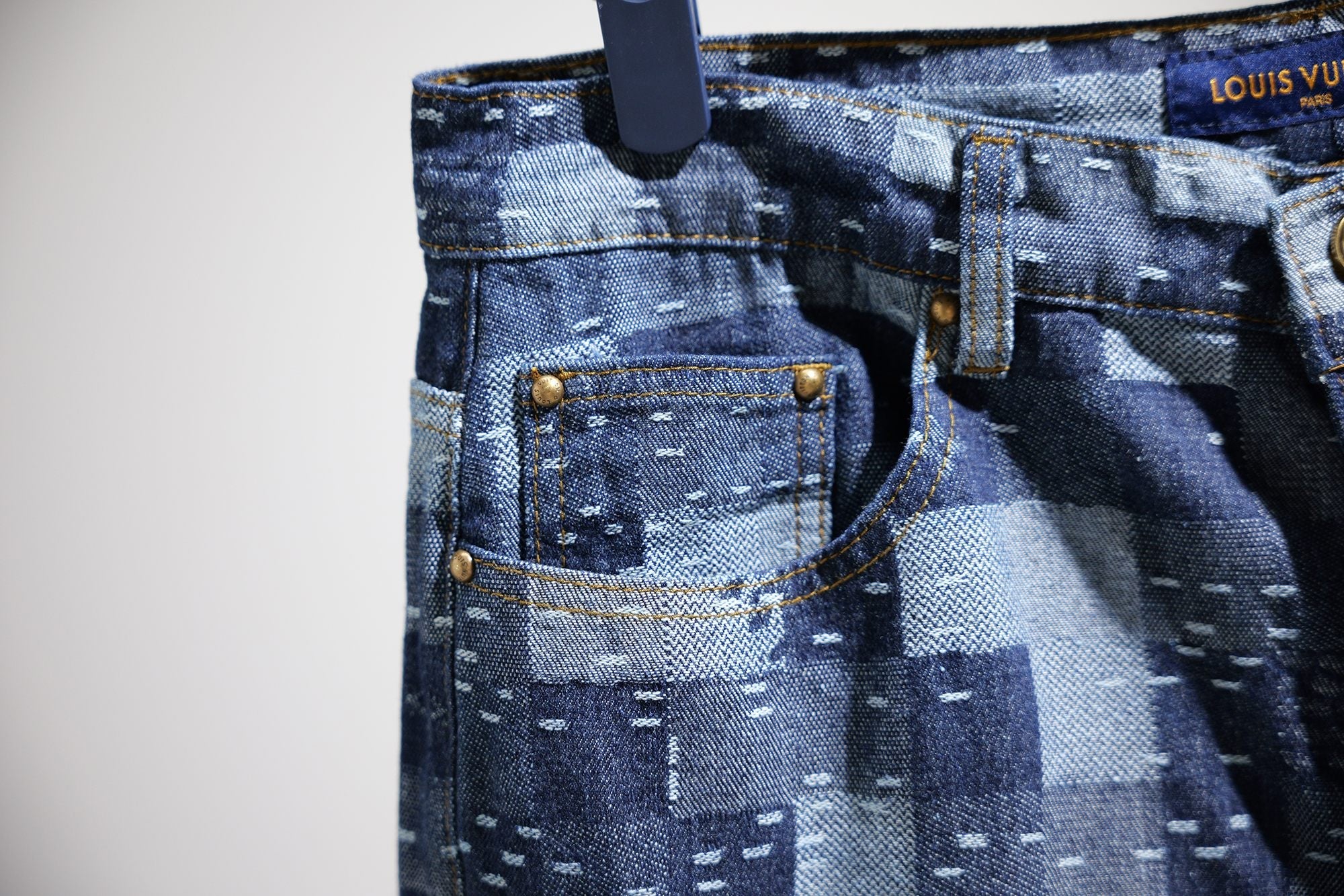 LV denim shorts