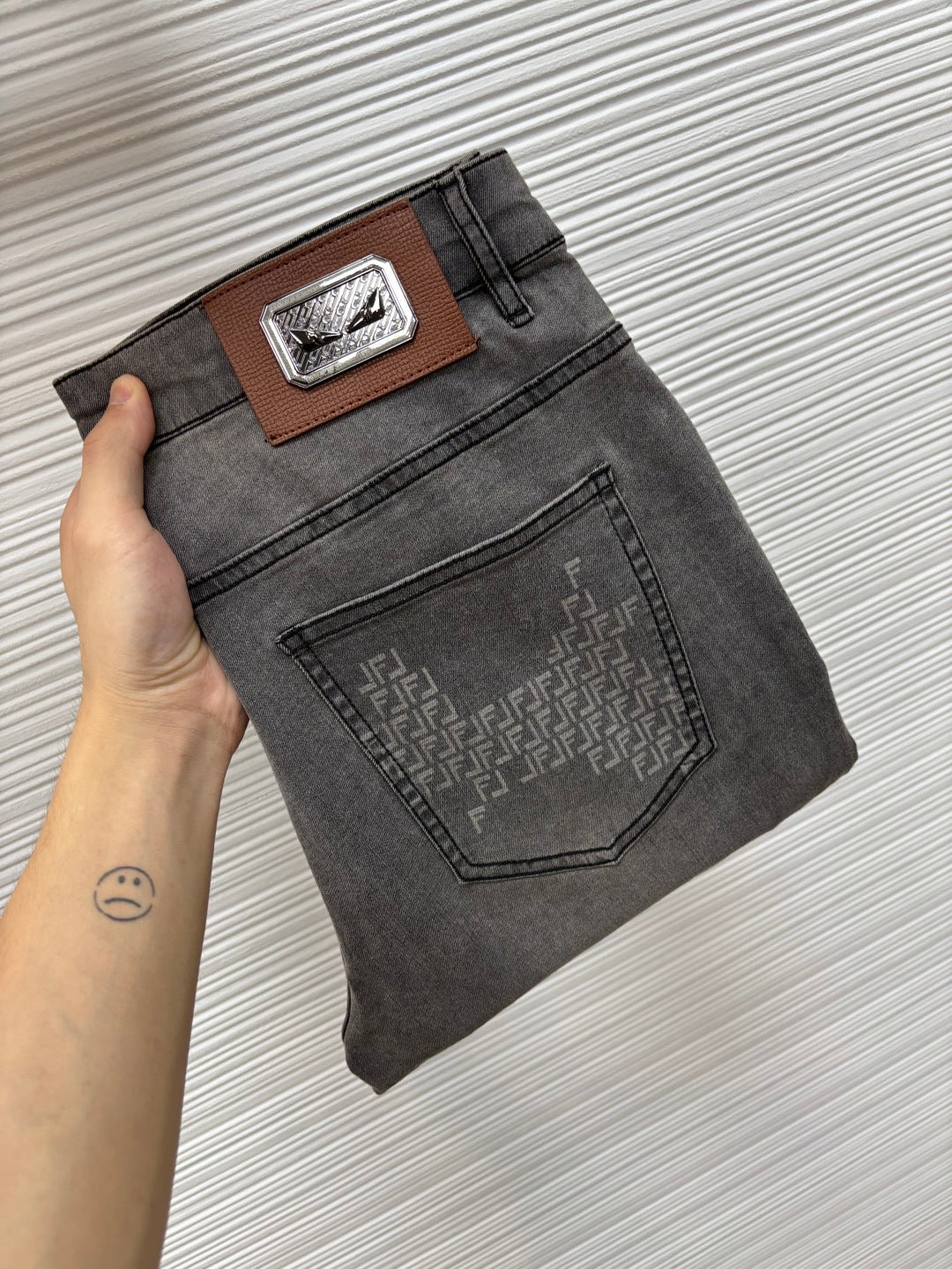 Fendi Fitted Denim Jeans
