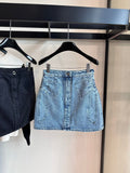 Chanel Women's bow denim Mini Shirt