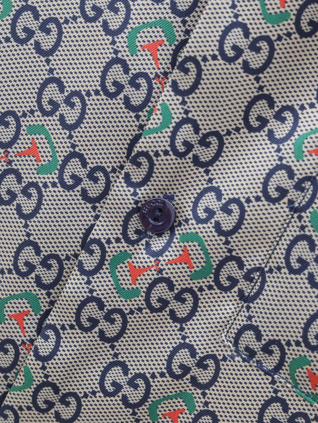 GG New All-over Print Short-Sleeve Shirt