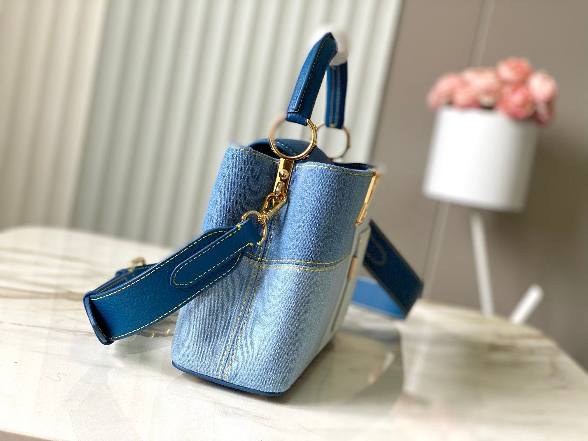 LV Denim Patchwork  Handbag