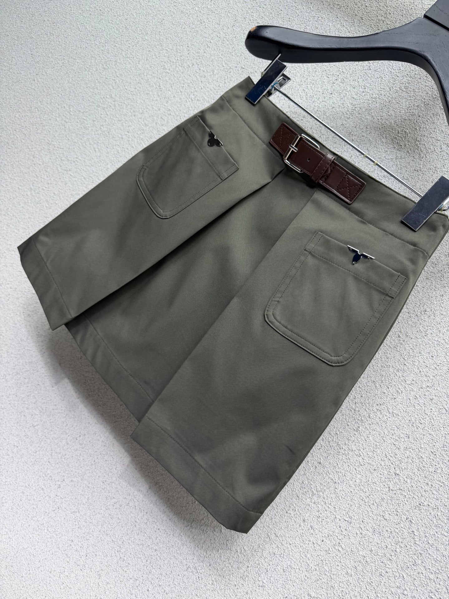 LV Military Green Mid Skirt - Women's