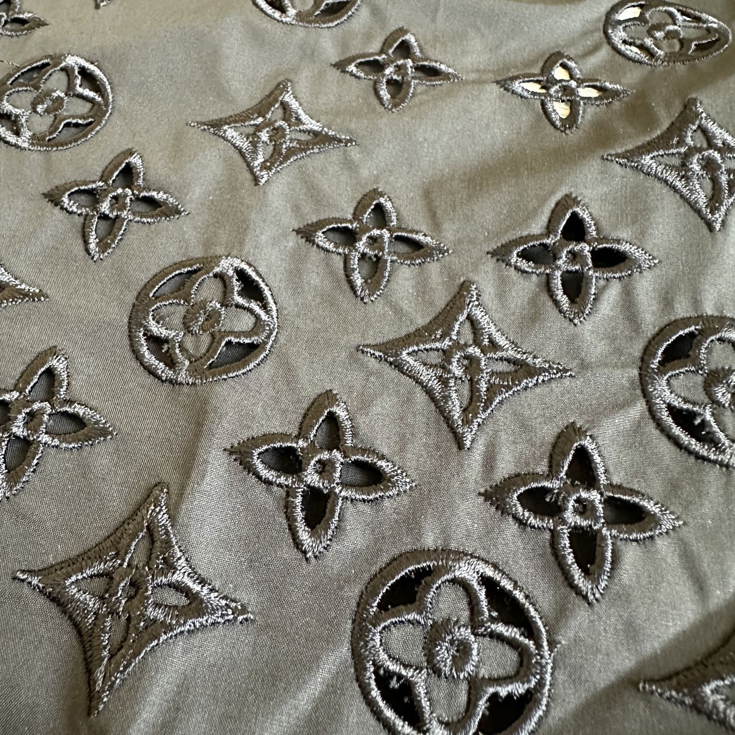 LV Embroidered short Sleeve Shirt
