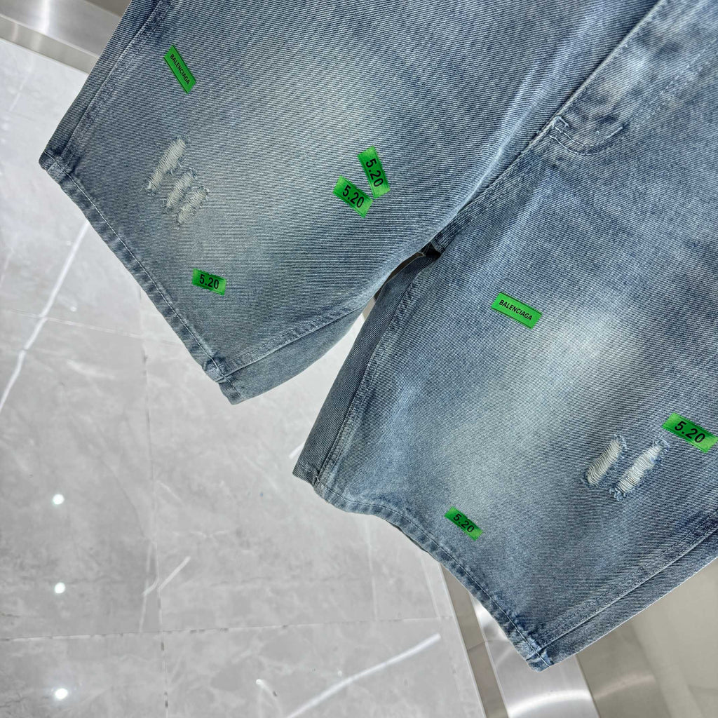 Balenciaga Denim Shorts