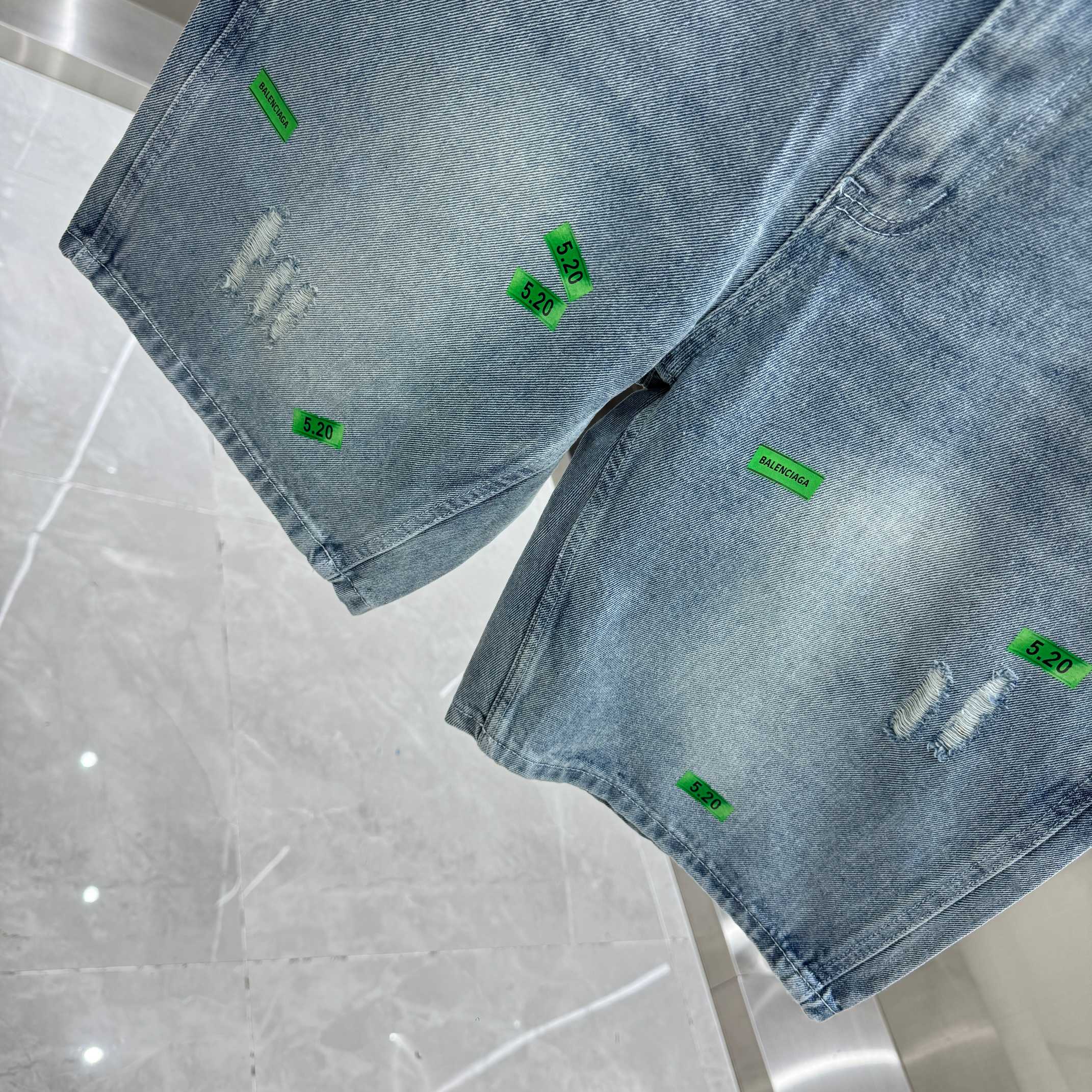 Balenciaga Denim Shorts