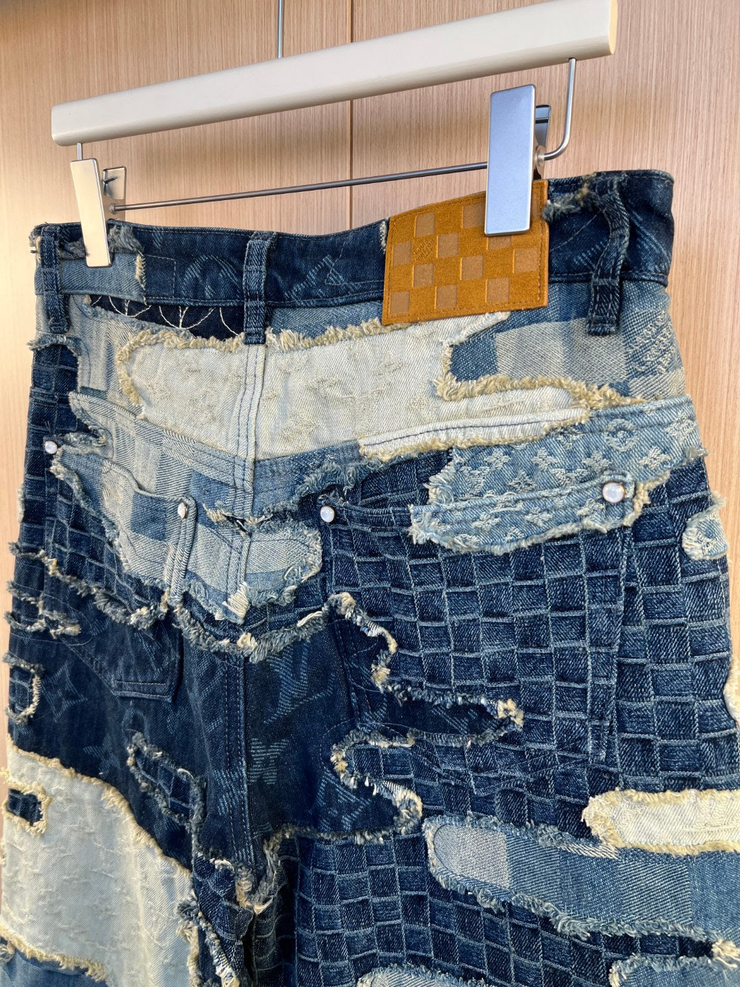 LV Denim Heavy-Duty  Patchwork Jeans