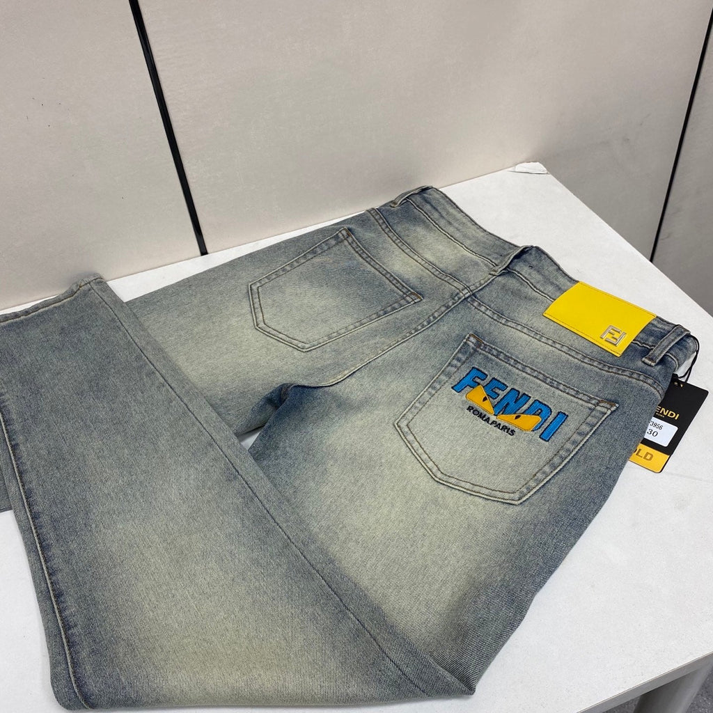 Fendi Slim Fit Straight-Leg Jeans