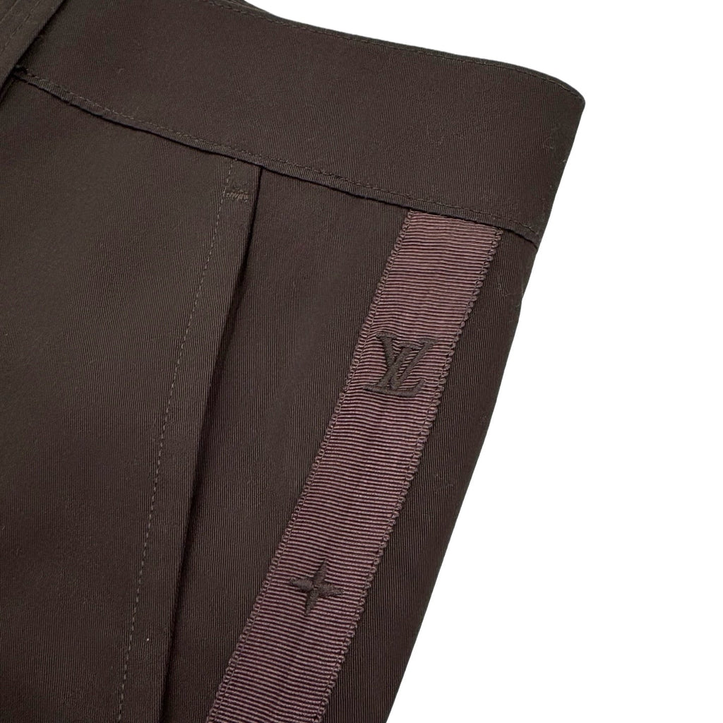 LV Plaid Pants with Turn-Up Legs